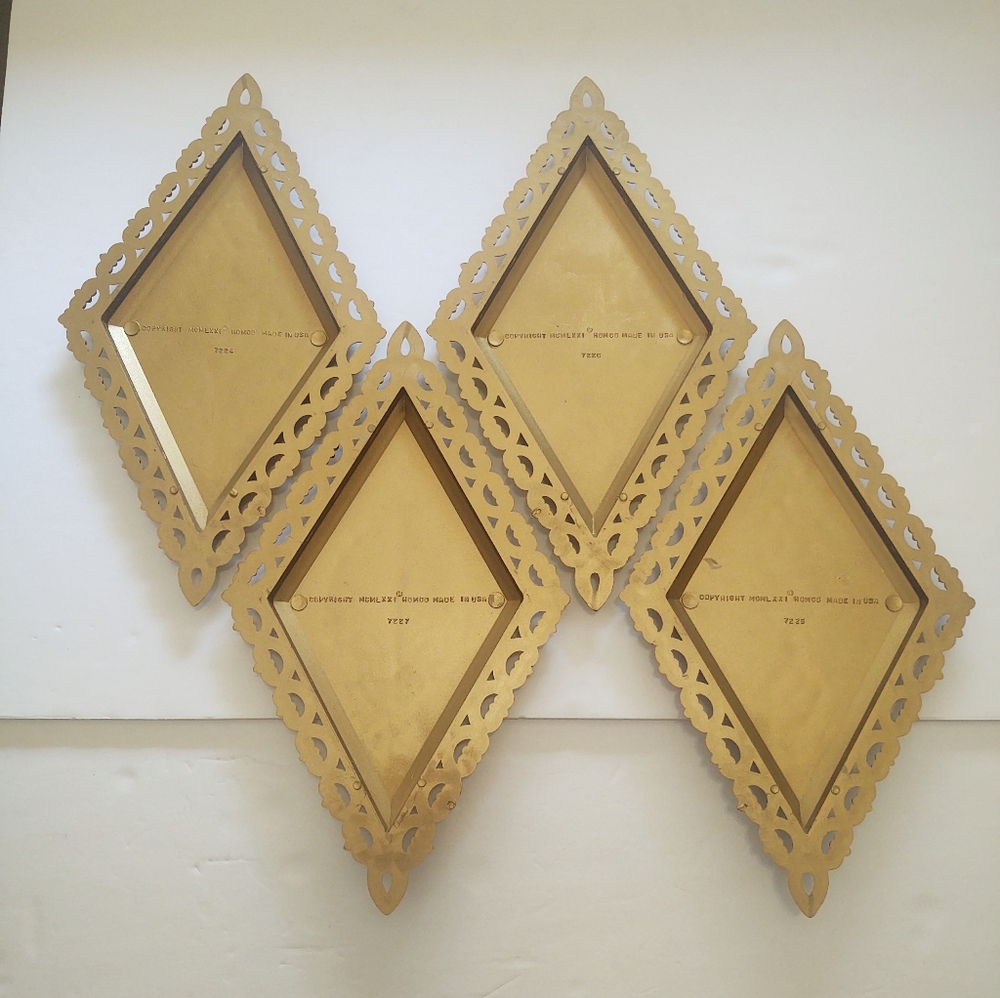 Vtg 1971 HOMECO Set (4) Wall Hangers MCM - Picture 2 of 9